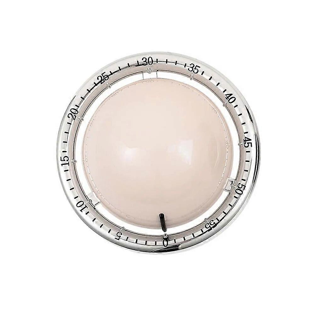 Stainless Steel Mechanical Kitchen Timer 60min Count Down Exquisite Appearance Sturdy Waterproof Housing Loud Alarm