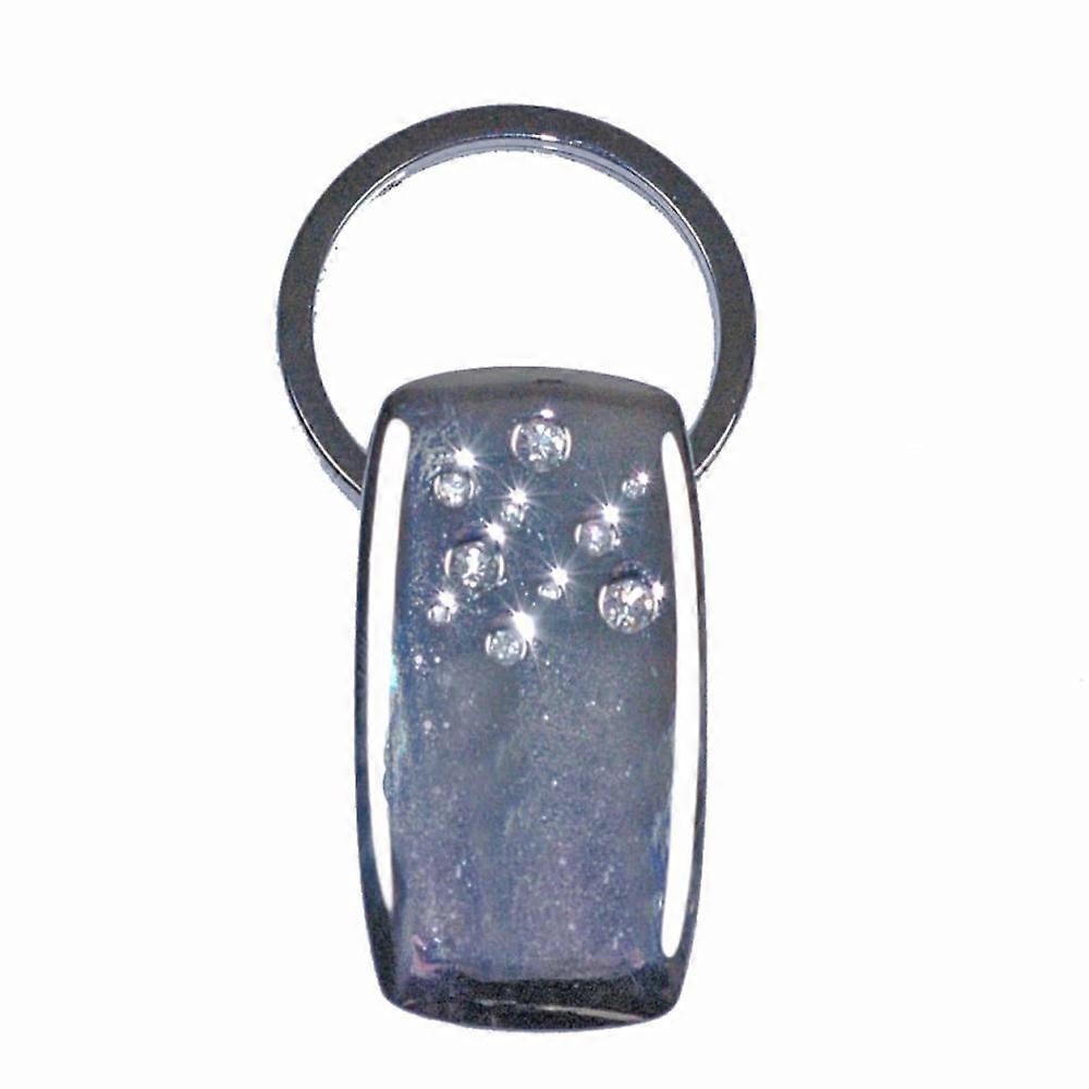 Lifefx Premium Quality Durable and Stylish Designed Oblong Diamante Keyring
