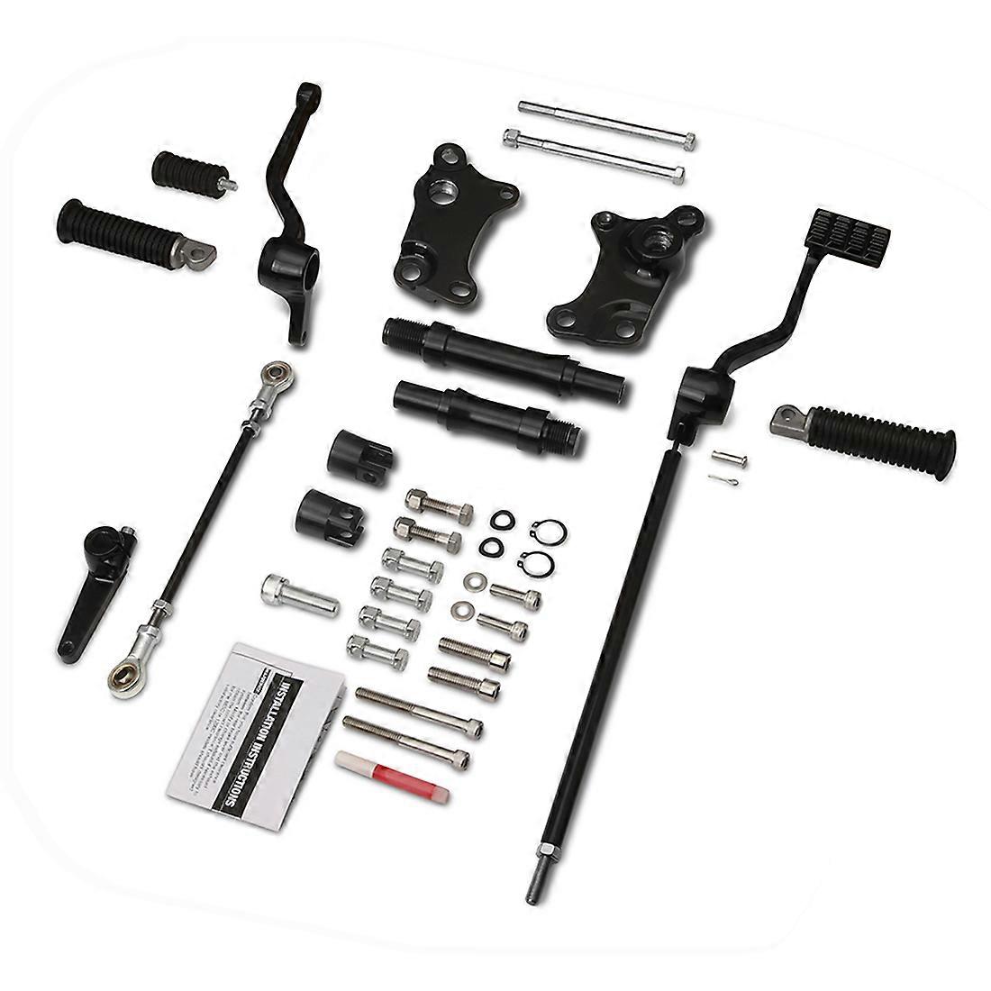 أسود سبورتستر إلى الأمام الضوابط أوتاد القدم التحول الروابط قضيب لهارلي سبورتستر XL 883 1200 1991-2003