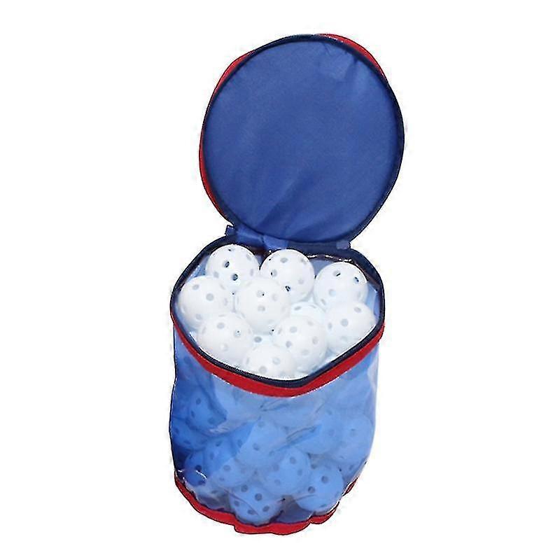 Yaju Large Barrel Bag Transparent Golf Ball Holder Golf Pouch Storage Containerps:balls Not Include, 1pcs, Blue)