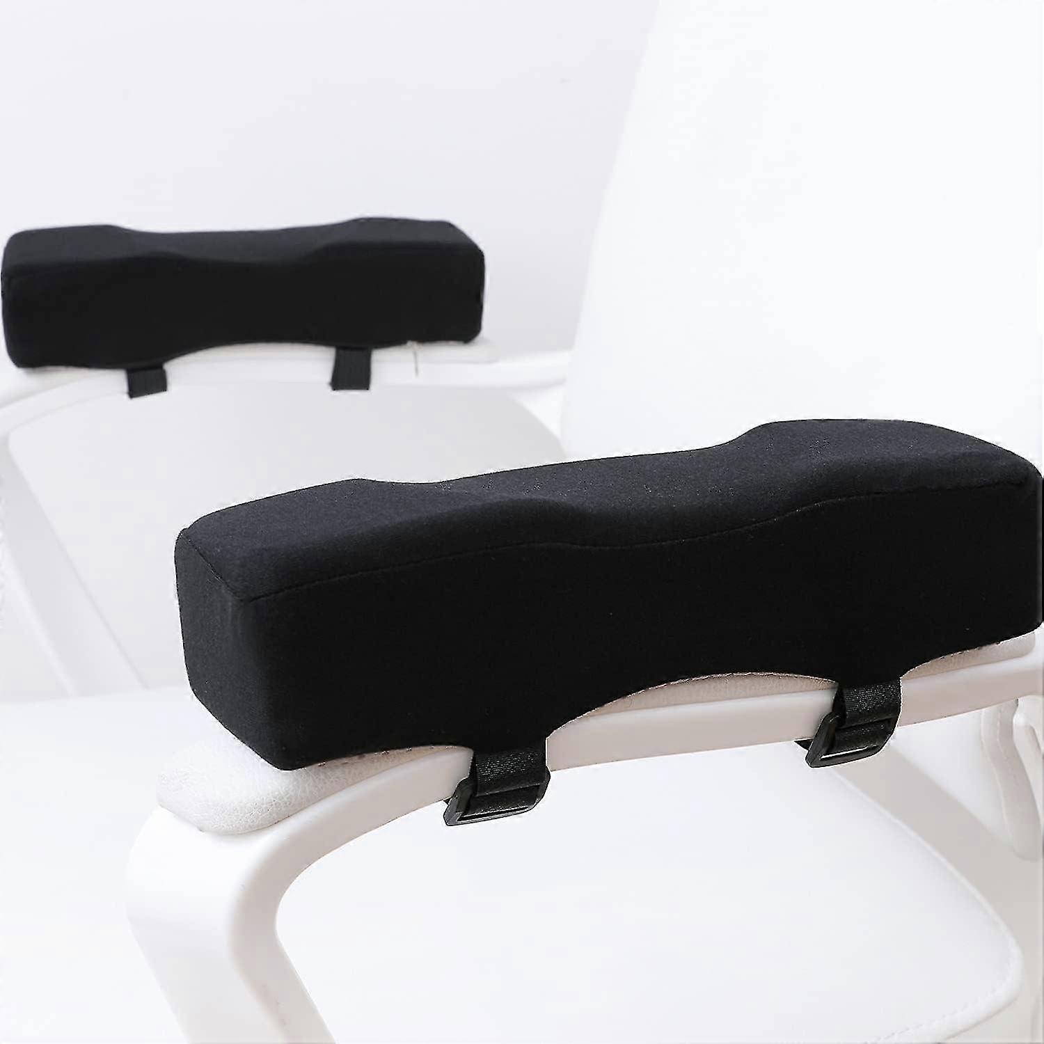 1 Pair Ergonomic Extra Thick Armrest Cushions For Office Chair With Pressure Relief For Elbows