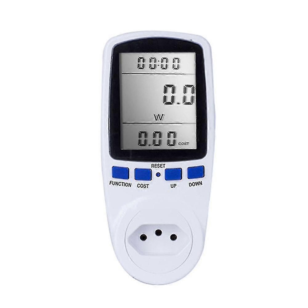 Digital Lcd Energy Meter Wattmeter Monitoring Device Wattage Electricity Kwh Power Measuring Analyzer( Taille: Br Plug )