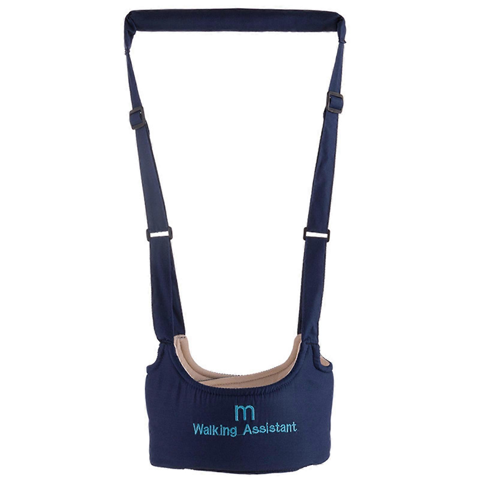 Baby Walking Harness Handheld Adjustable Safety Detachable Crotch Baby Walking Harness Navy Blue