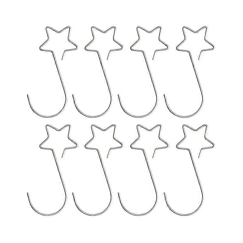 60 Pieces Star Shape Mini Hooks Stainless Steel Swivel Star Hooks Curtain Hooks Sturdy Hanging Clips