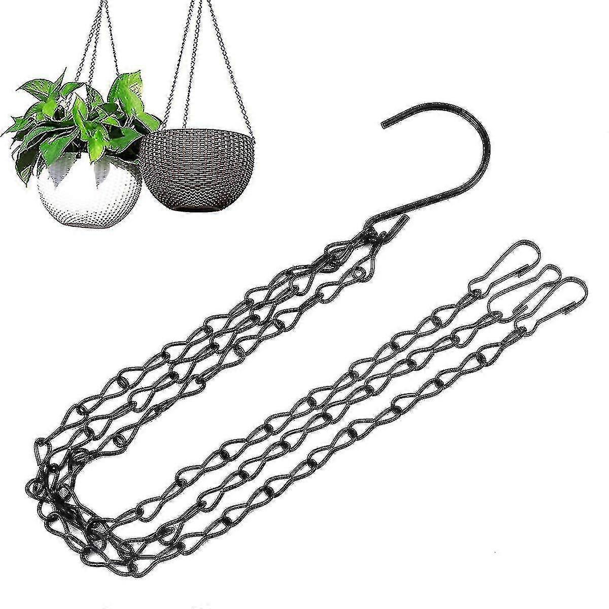 3 Pack Hanging Chain With Hooks Flower Pot Chains For Hanging Plants