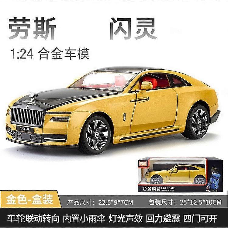 Προσομοίωση 1/24 Κλίμακα Rolls Royce Spectre Alloy Car Model Sound Light Συλλογικό Casting Metal Toys Οχήματα Αγόρια Voiture Enfant
