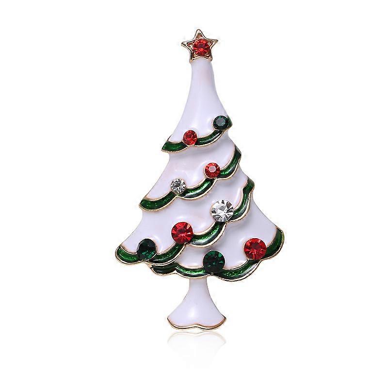 1pc Christmas Tree Brooch Vintage Multi  Color