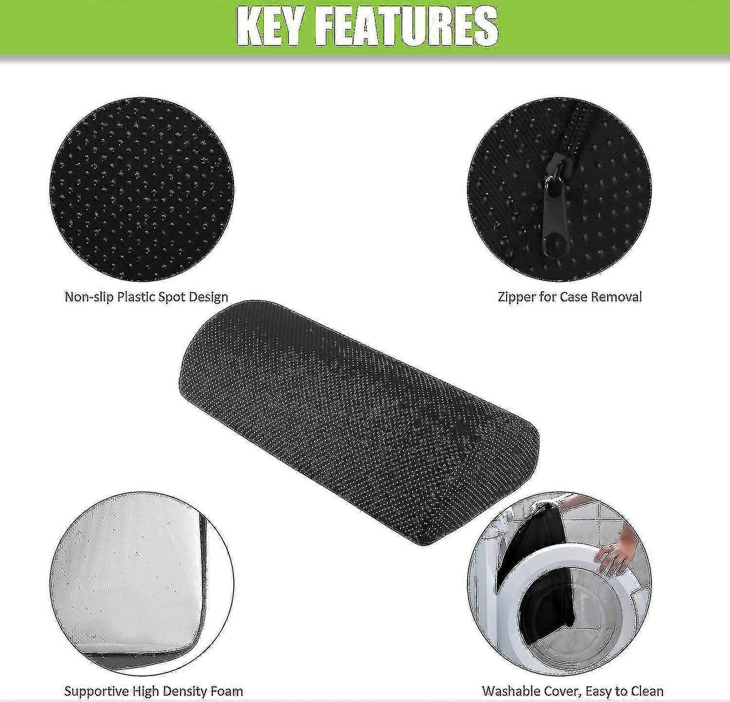 Footrest under desk, footrest cushion with high density sponge