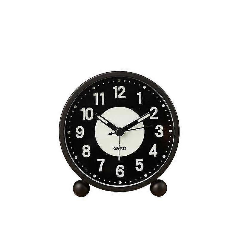 Silent Bedside Alarm Clock | Non~Ticking | Glow-in-the-Dark Bedroom Clock