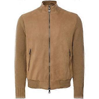 Seinse Faux Suede Bomber Jacket