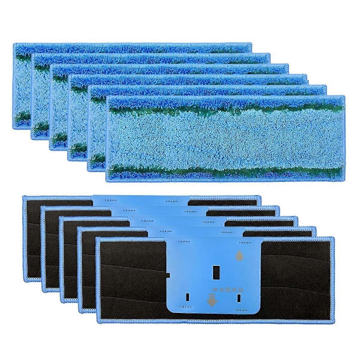 11Pack M6 mopping våte puter kompatible for Jet M6-serien, vaskbar mikrofibererstatning rengjøringspute