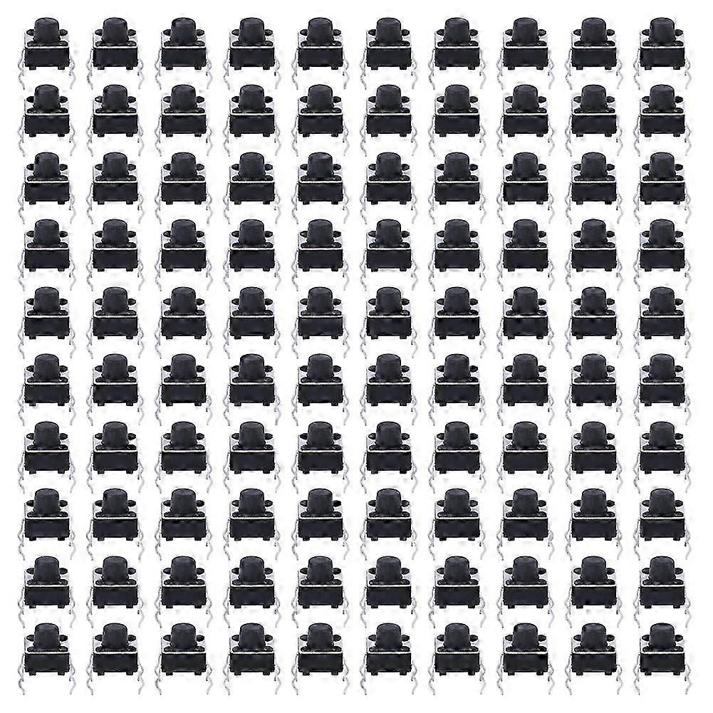 100pcs Momentary Tactile Push Button Switch Mini Micro Tact Switch Accessory 6 x 6 x 6mm