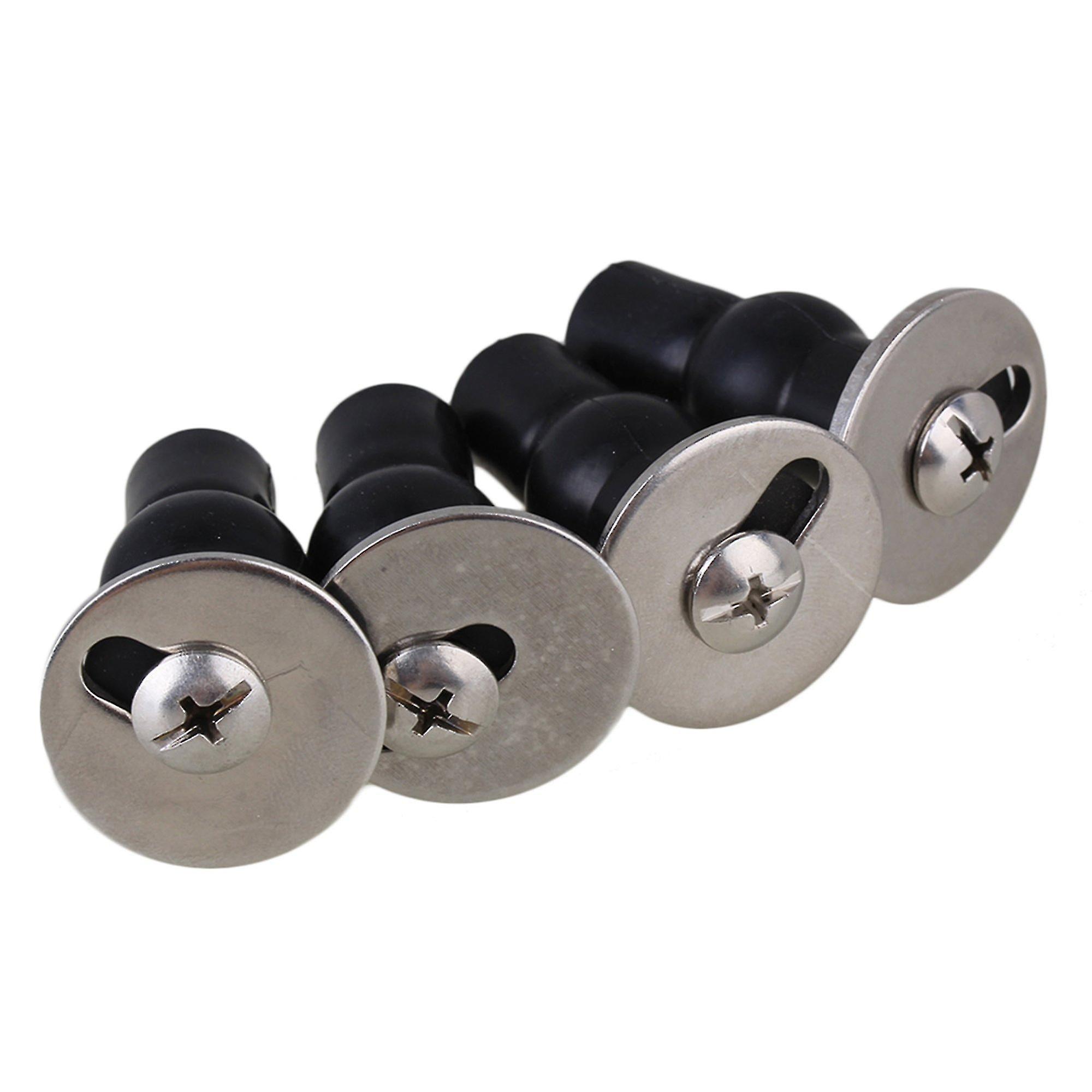 Hinges 4pcs Expanding Toilet Seat Fixings Top Fix Wc Blind Hole Fittings Metal Sheet