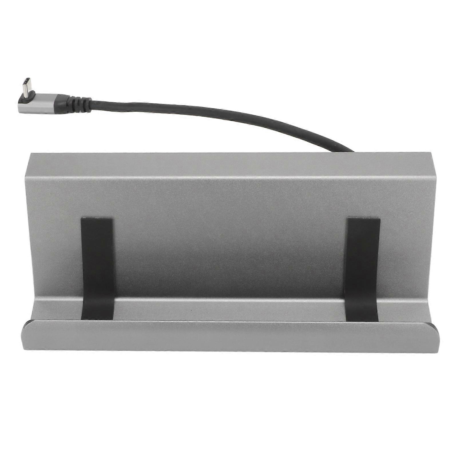 Docking Station 7 in 1 Interfaccia multimediale da tipo C a PD HD 2USB3.0 USB2.0 USB C RJ45 Dock di espansione grigio