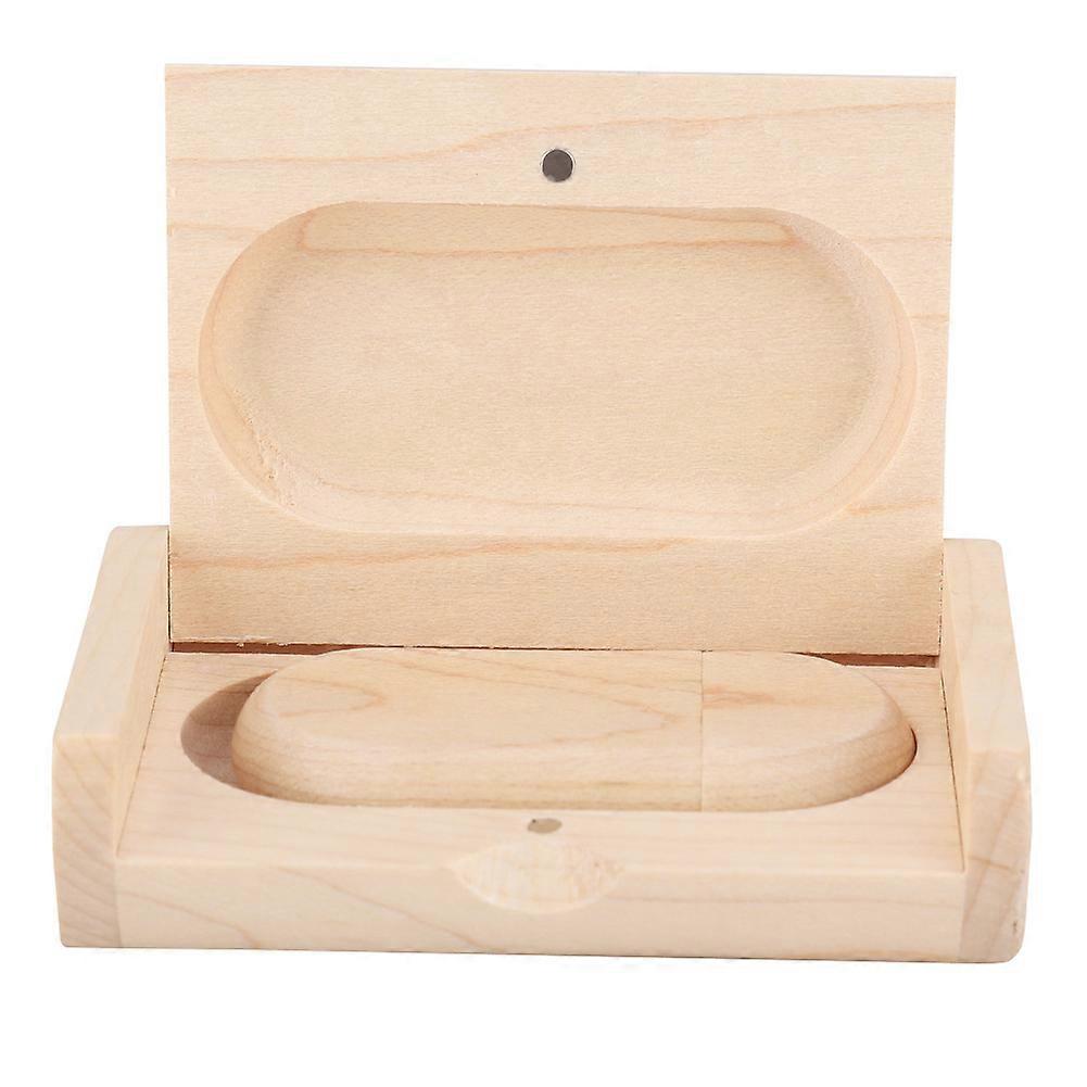 Oval Maple Wooden Shell USB 3.0 Flash Memory Drive Storage Stick With Box U Disk 64GB