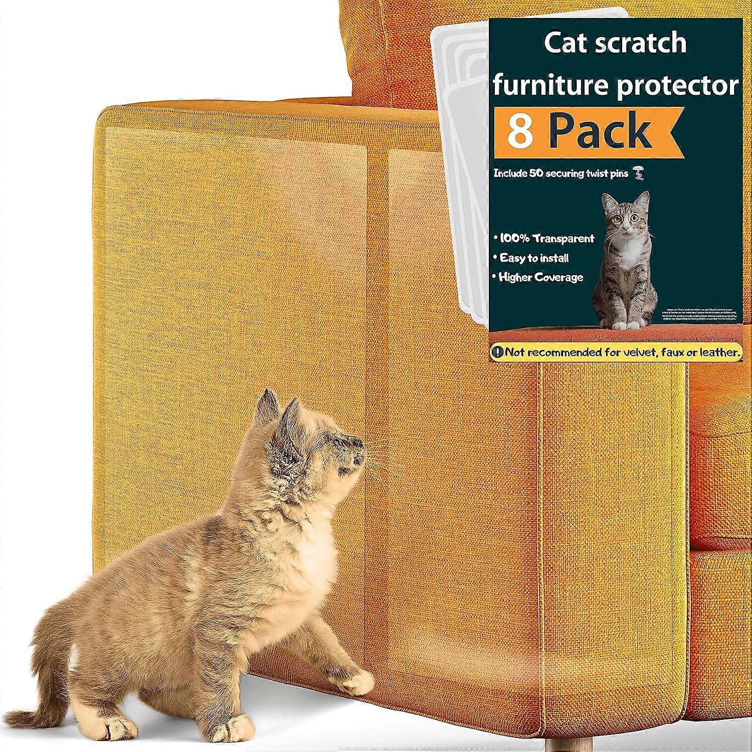 Couch Protector for Cats, 8 Pack, Anti Cat Scratch Furniture Protector, Cat Furniture Protector, Furniture Protectors from Cats