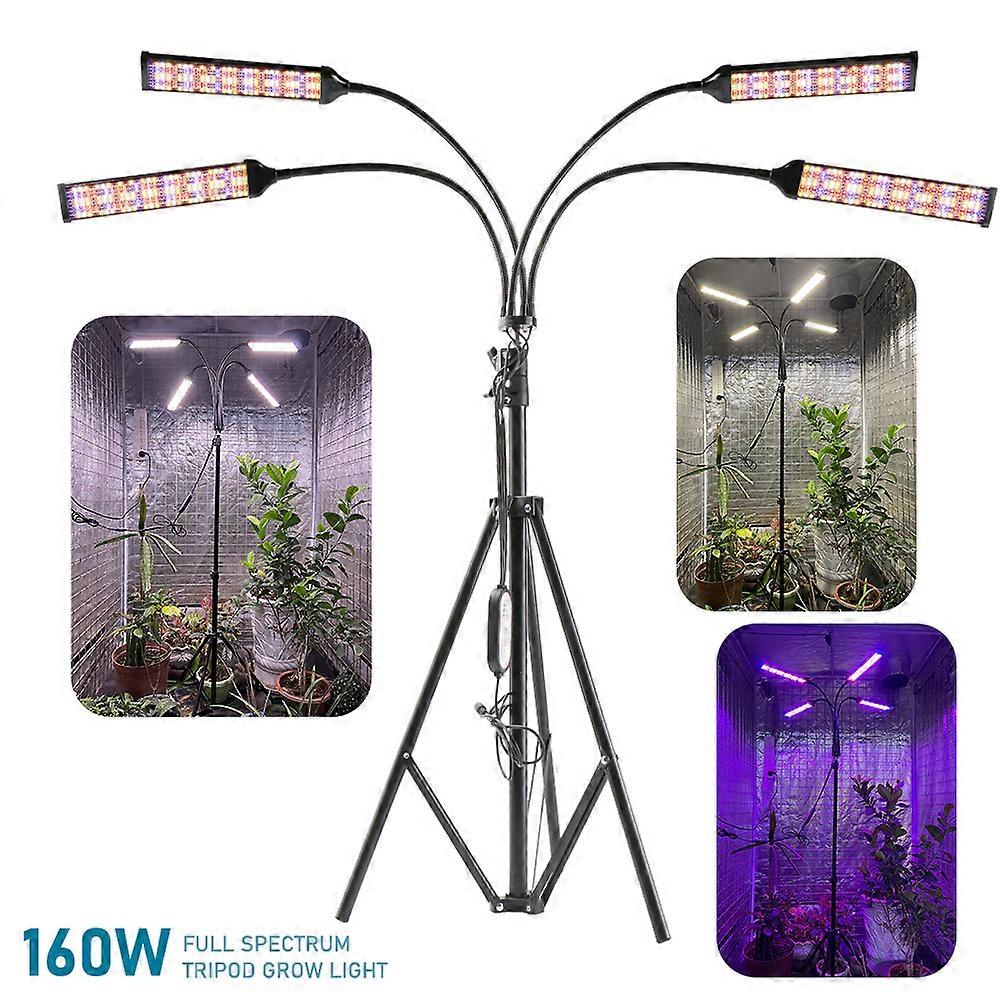160W Led kweekt Licht Volledig Spectrum 3 Modi Groeiende Geleide Lamp voor Binnenplantenkas kweekt de Tent Scheidbare Controletiming