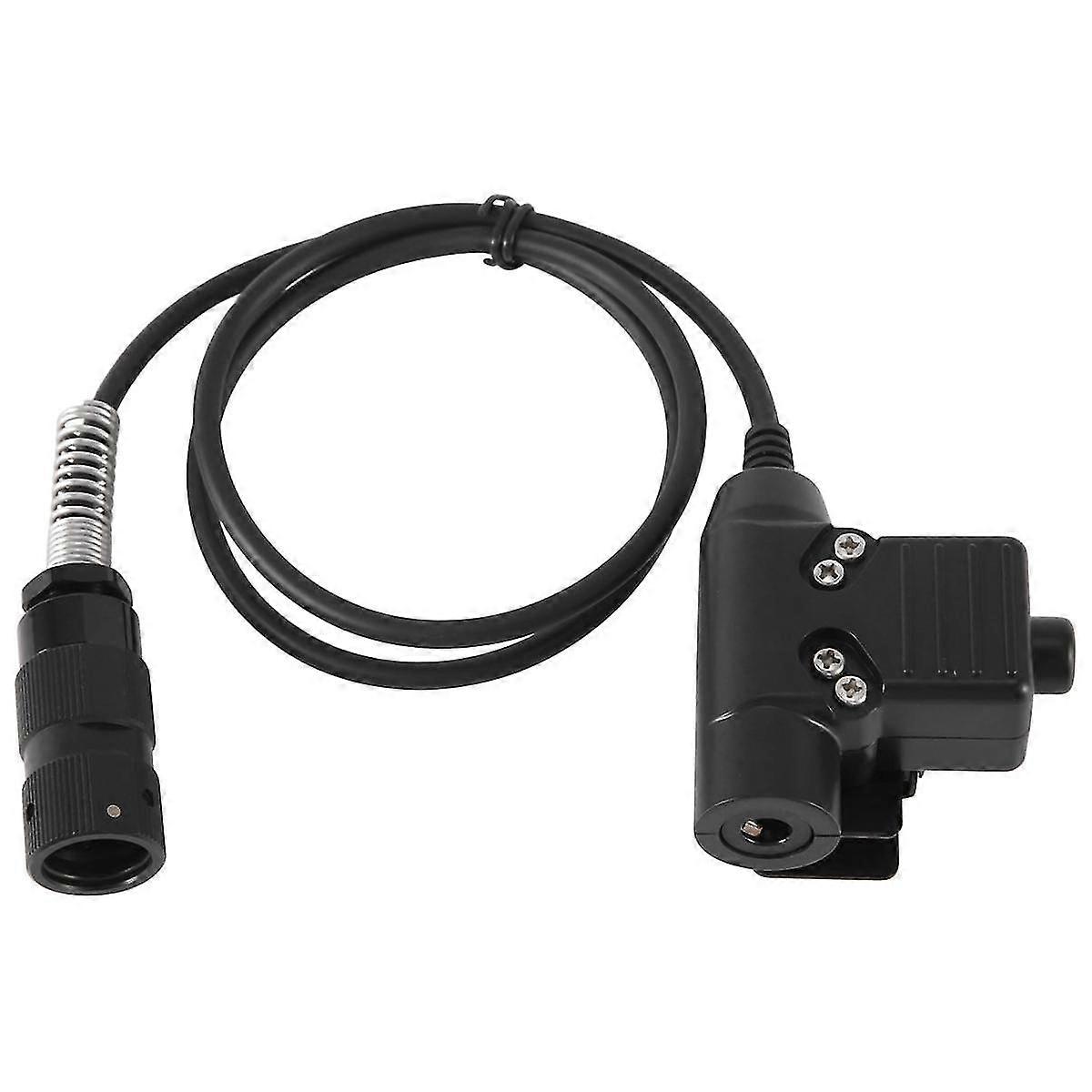 Compatível com Prc148 Prc152 U329 Walkie-Talkie 6-Pin Elements U94 Ptt Key Switch Connector