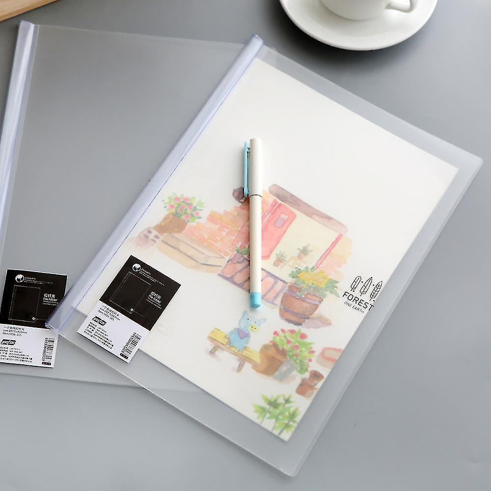 ファイルフォルダ新しいPVC透明ロッドポンピングクリップフォルダ文房具学校とオフィス