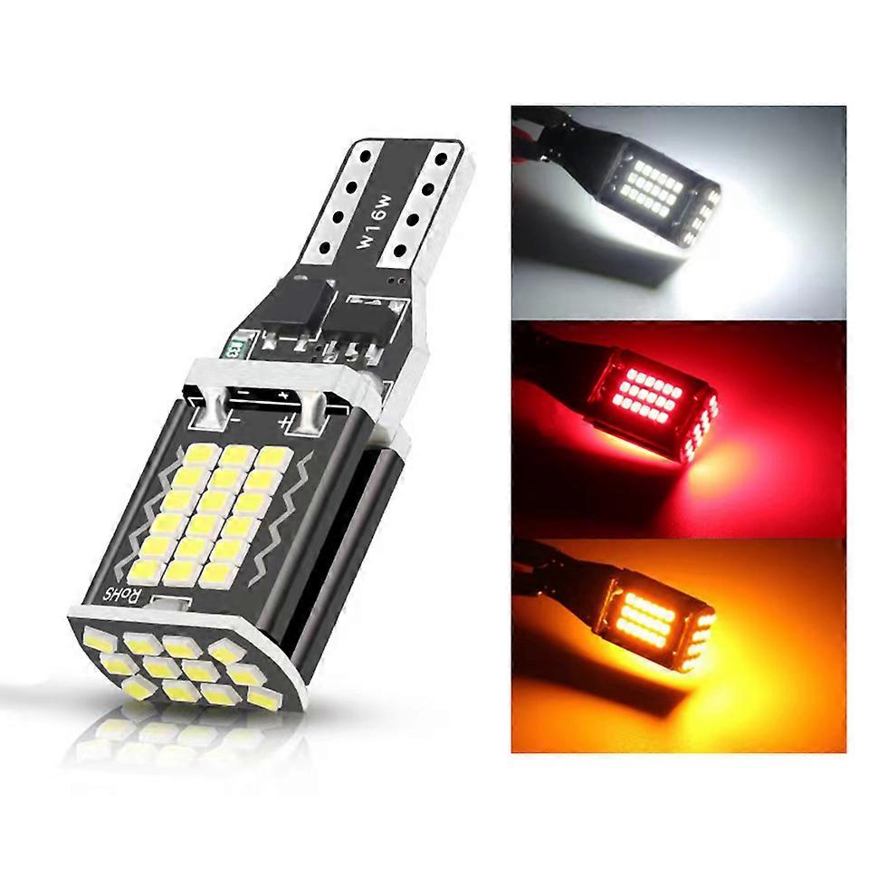 1x 600LM W16W LED T15 Car Signal Light 48 SMD 2016 Canbus No Error Auto Truck Reverse Parking Brake Lamp Bulb White 6000K 12/24V