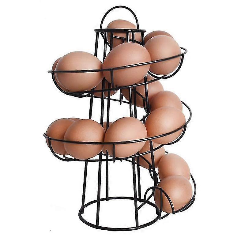 Vertical Egg RackSpiral Storage RackEgg Bone RackDeluxe Spiral Dispenser RackBasketSpace Saving Multi-Purpose Dispenser