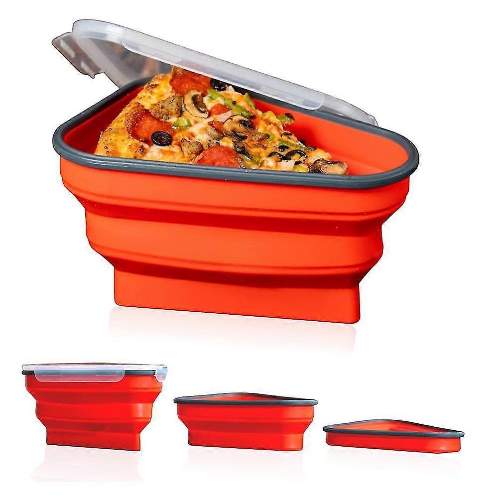 Reusable Pizza Storage Container - Adjustable Pizza Slice Container To Organize Save Space - Bpa Free, Microwave
