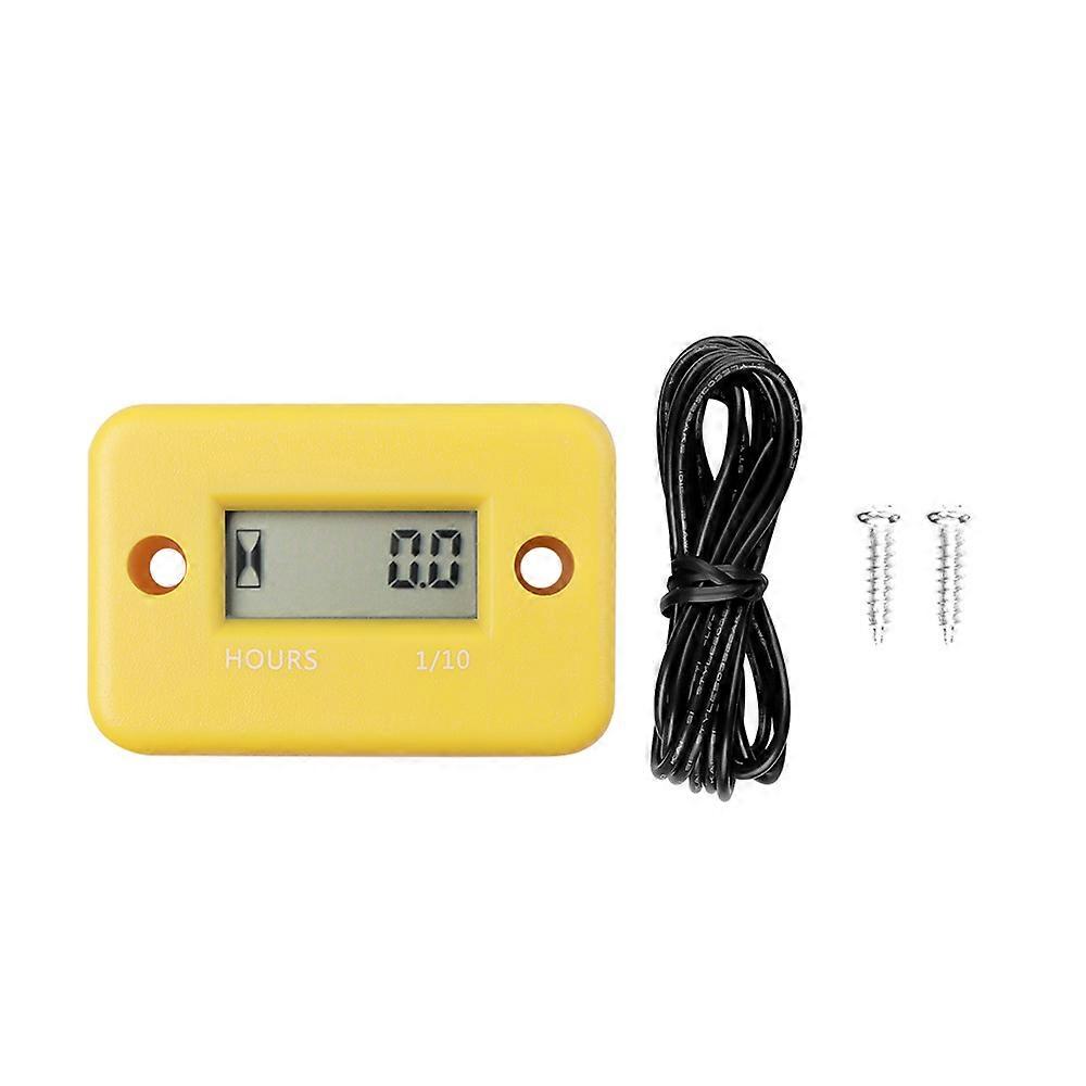 Waterproof Inductive Digital Hour Meter gauge LCD Display Hour meter for Bike Motorcycle ATV Snowmobile Boat Ski Dirt Gas Engine
