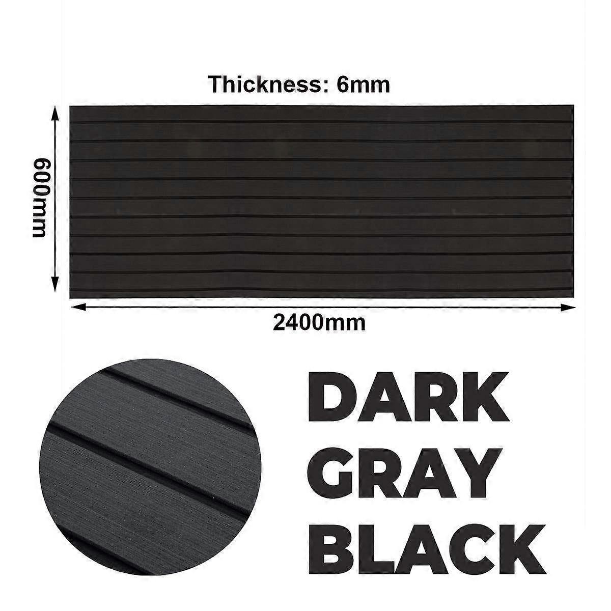 2400x600x6 מ"מ 5mm ריצוף סירות קצף EVA כרית גיליון דק טיק מלאכותי לסירה יאכטה ימית שטיחון סיפון קרוואנים