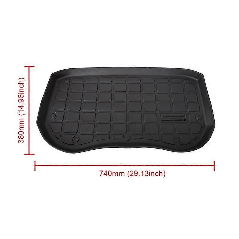 TPE Pad Front Rear Mat For Tesla Model Y 2019-2023 Model 3 2021-2023 Accessories Trunk Cargo Tray Floor Mat With LOGO Trunk Mats