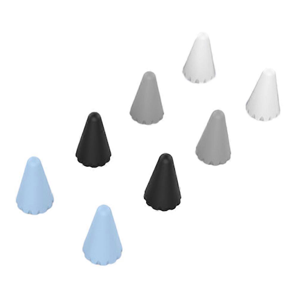Silicone nib caps, 8 pieces tip cover compatible with Apple Pencil 1/2, non-slip nibs pen stylus iPencil tip cap