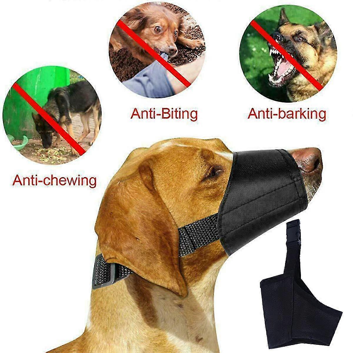 Adjustable Pet Dog Safety Muzzle Anti Biting Barking Chewing Muzzle 4 Sizes