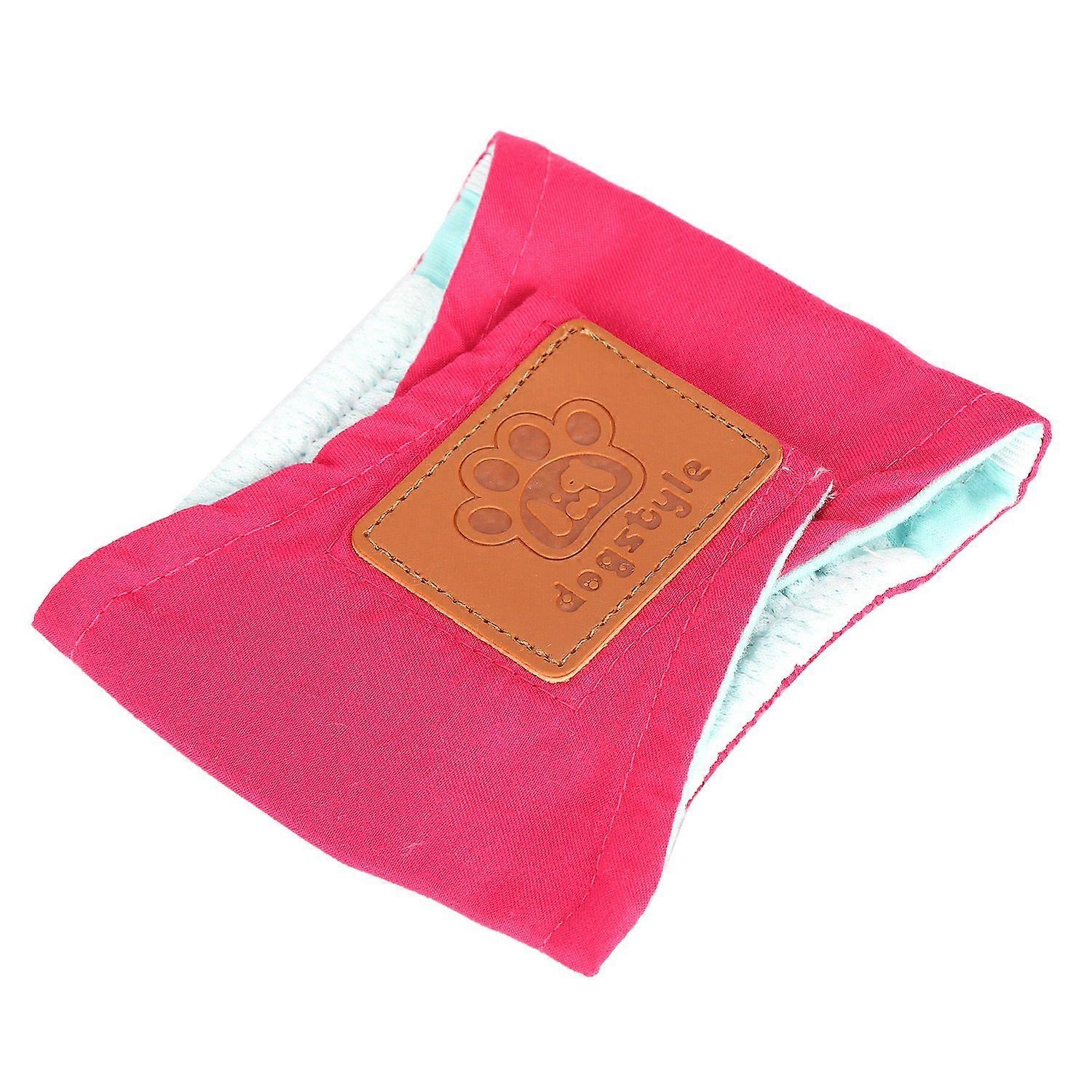 Dog Belly Wrap Pet Physiological Reusable Pants Dog AntiHarassment Underwear Diapers(Red L)