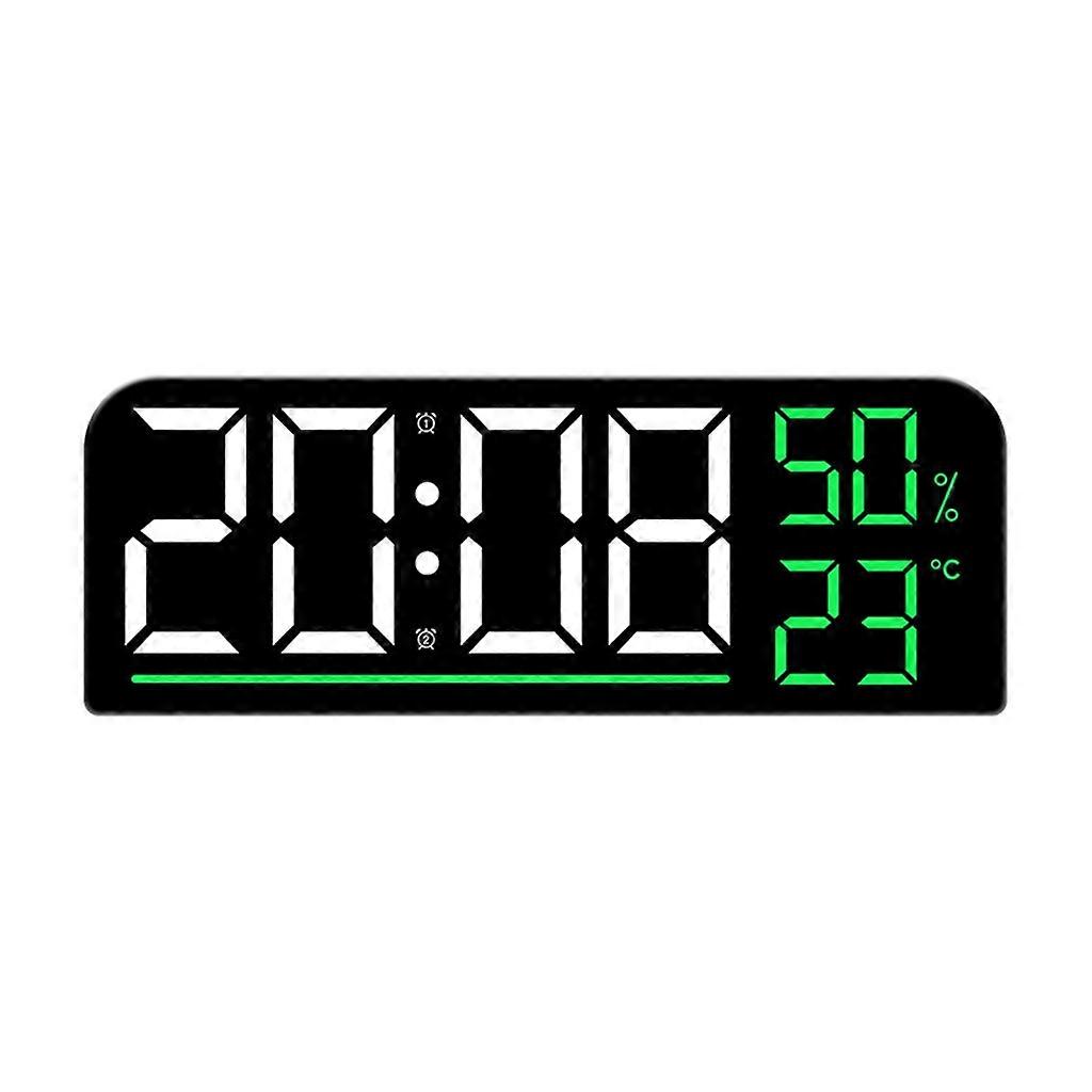 Adjustable Brightness LED Alarm Clock with Date and Temperature Display