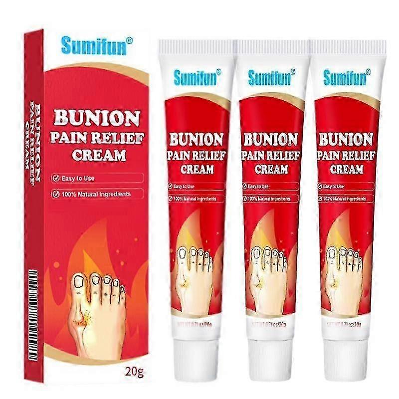 2024 New Foot Arching Bunion Pain Relief Ointment Toe Valgus Corrector Cream Hallux 3pcs