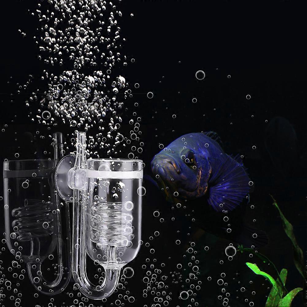 High Transparent Glass Aquarium CO2 Diffuser for Water Plants Tank