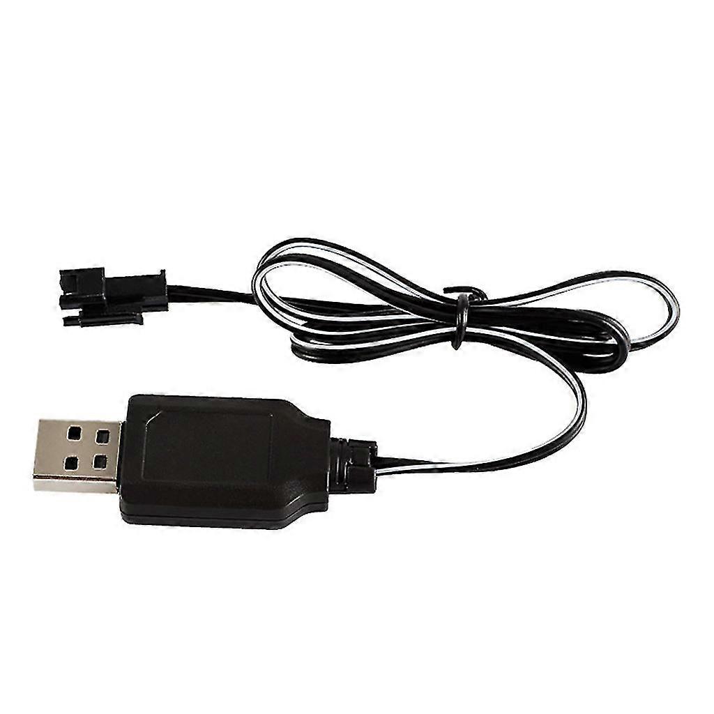 4.8V 250mA USB Charger Cable For Ni-Cd/Ni-MH Batteries - Toy Car Battery Charger With 2-Pin Plug
