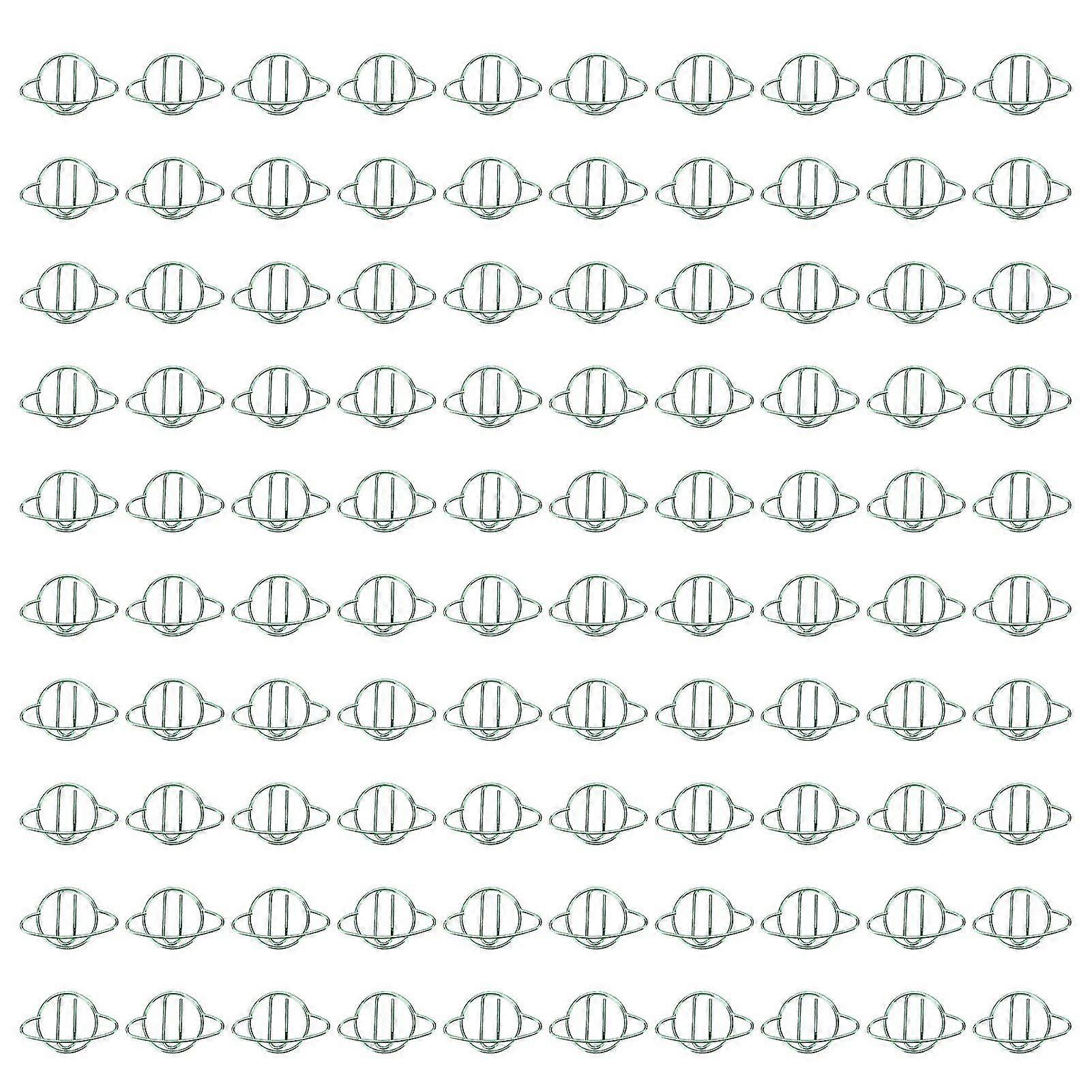 100Pcs Cute Unique Shape Metal Paper Clips with Electroplating Process