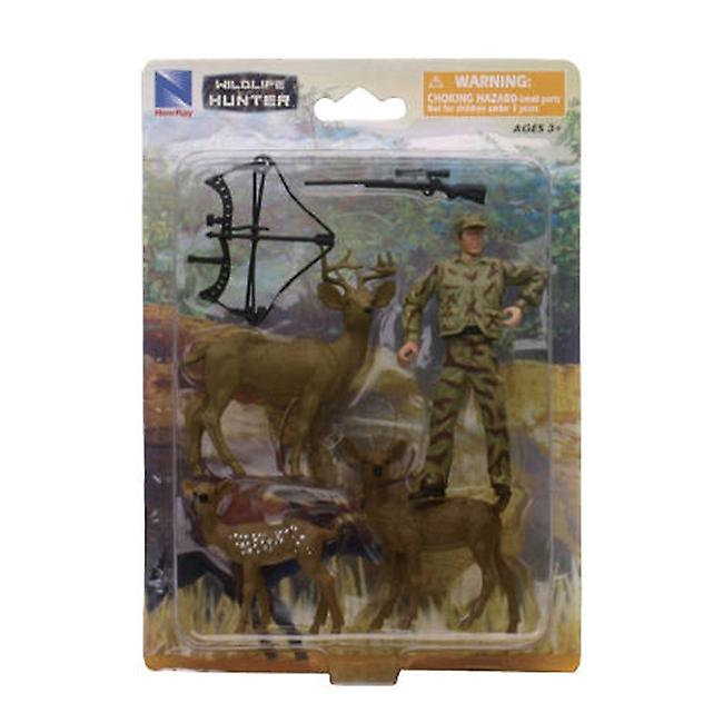 NewRay Wildlife Hunter 7-Piece Set, Deer Hunter