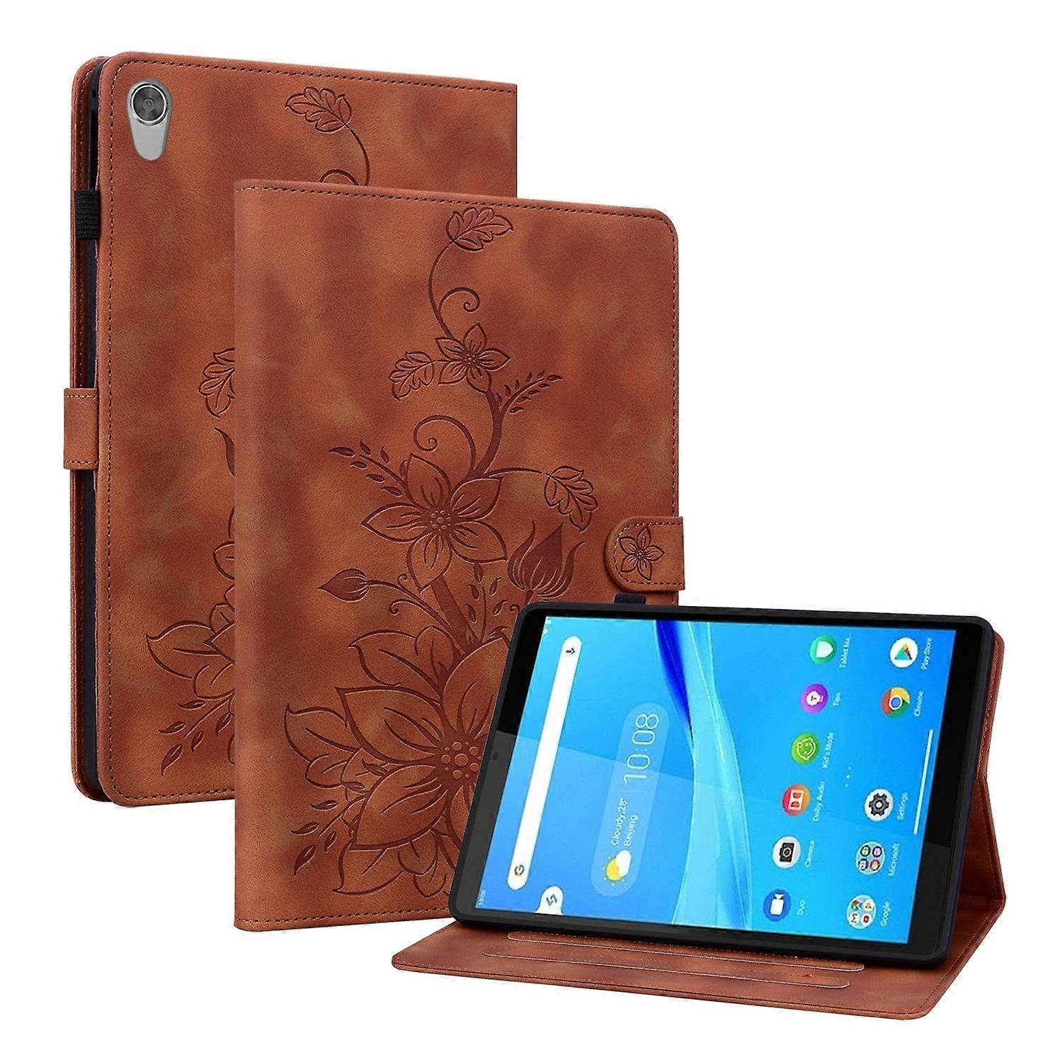 Embossed Leather Case For Lenovo Tab M8 HD 8.0