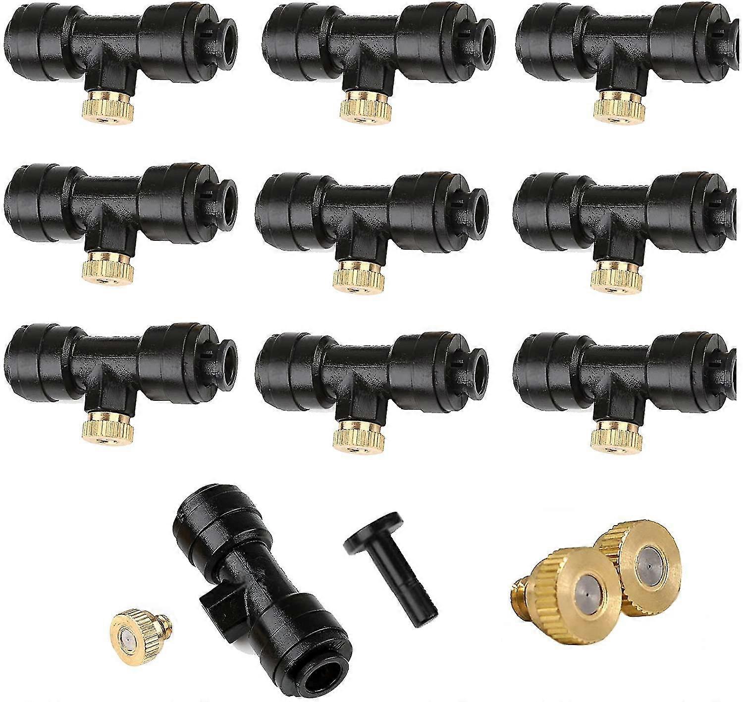 1/4'' Slip-lock Misting Nozzles Kit, Fog Nozzles For Patio Misting System