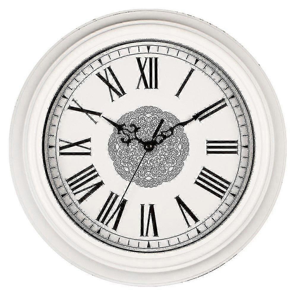 12-inch Silent Non-ticking Round Wall Clocks (white) B