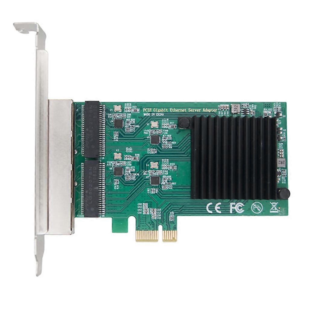 استبدال بطاقة محول PCIE 10/100/1000 ميجابت في الثانية RJ45 Gigabit Lan 4 منافذ PCIE 10/100/1000 ميجابت في الثانية