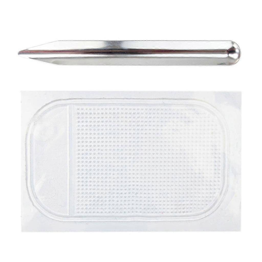 2Pcs/set Bead Picker and Slip-Resistant Mat Bead Scoops and Skid-Proof Mat