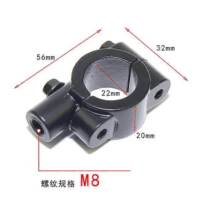 1PCS   Universal Motorcycle Handle Bar Mirror Mount Holder Rearview Handlebar Mirror Clamp Brackets Adapter Accessories