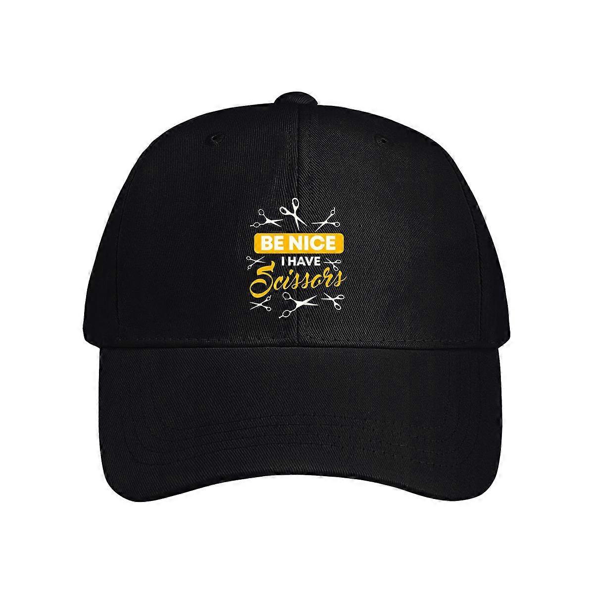 Be Nice I Have Scissors Baseball Cap
