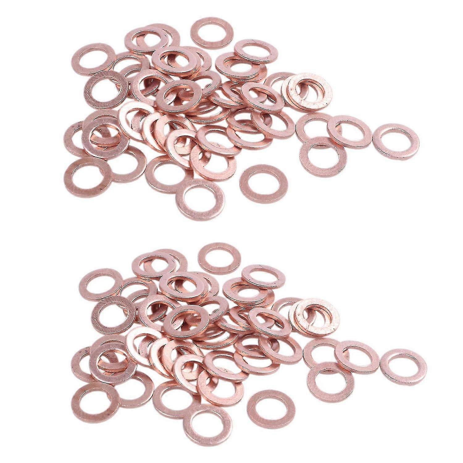 100 Pcs Crush Flat Ring Fitting 6mm X 10mm X 1mm