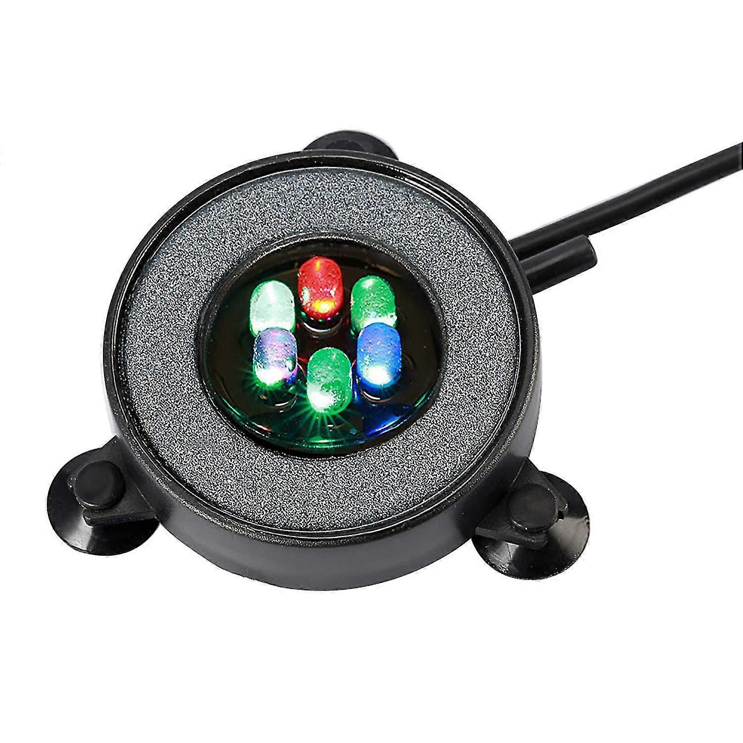 Submersible Aquarium Bubble Lamp, Auto Color Changing Air Bubble Light, 6 Led Lighting Decoration Colorful Light With Air Bubble (5.5cm, 1.2w)