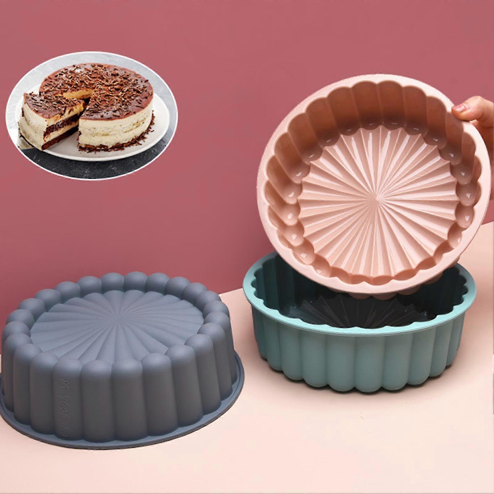 Silicone Round Cake Stencil Petal Shape Design Cake Flan Cake Tins For Baking