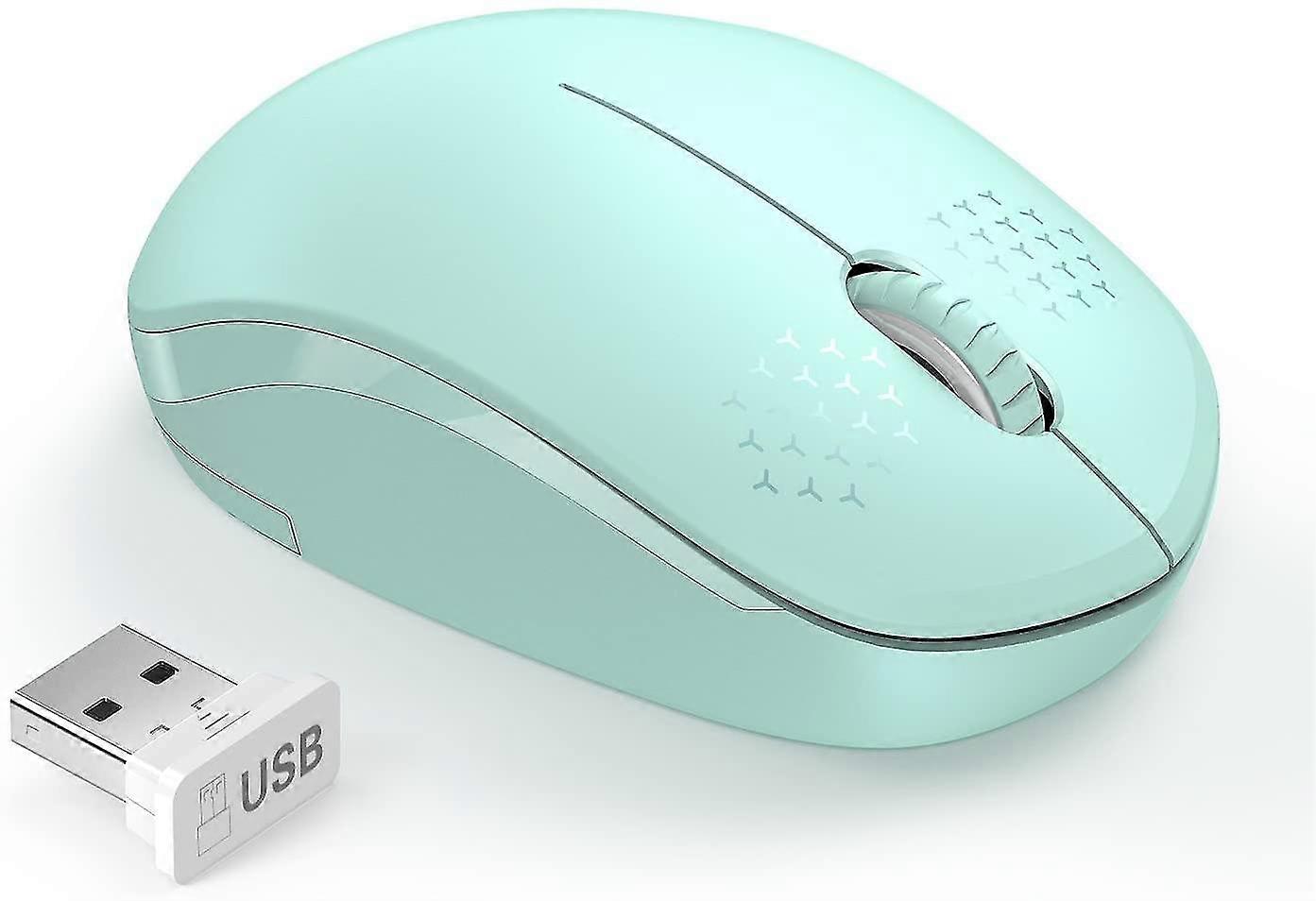 Wireless Mouse, 2.4g Noiseless Mouse With Usb Receiver - Portable Computer Mice For Pc, Tablet