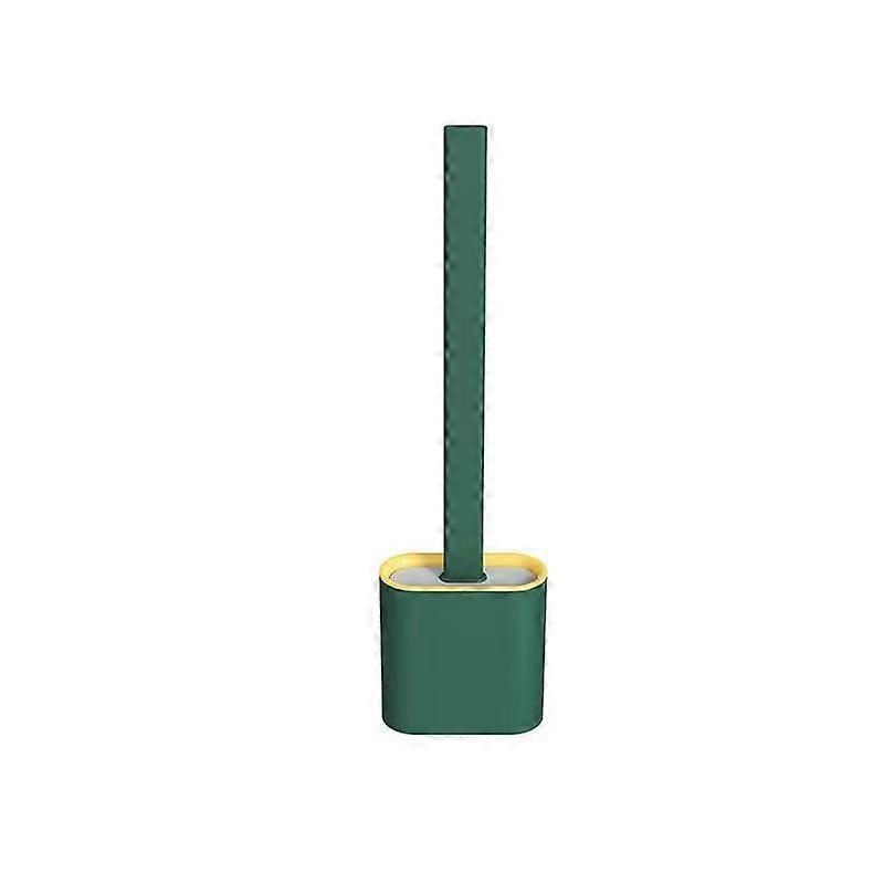 Toilet brush (can be fixed to the wall or to the floor) green